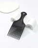 Black Wide Tooth Comb - Curly Afro Hair Comb For Thick Hair 