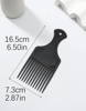 Black Wide Tooth Comb - Curly Afro Hair Comb For Thick Hair 